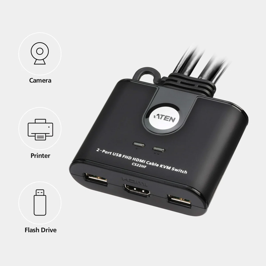KVM stikalo HDMI-USB CS22HF-AT Aten FHD