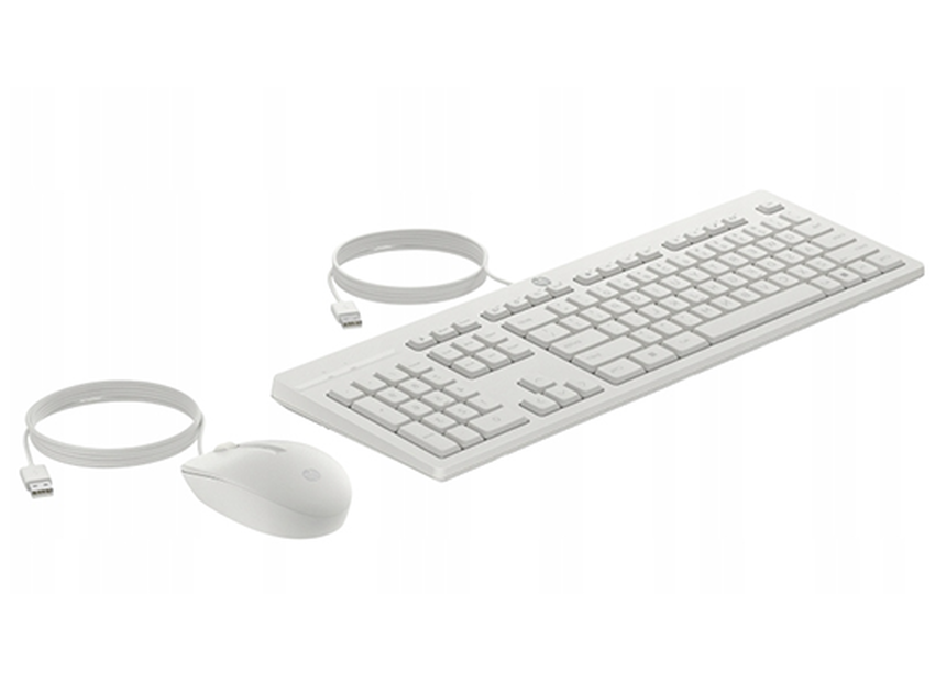 Tipkovnica in miška USB HP 225 Combo bela