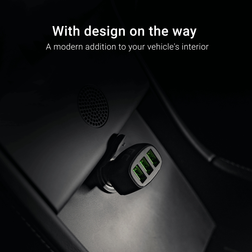 Green Cell GC PowerRide 54W 3xUSB 18W Car polnilec z Ultra Charge fast charging technology (CADGC01)