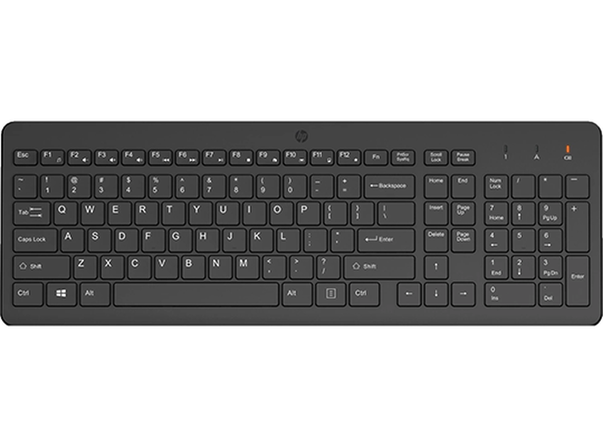 Tipkovnica brezžična HP 220 2,4 GHz črna