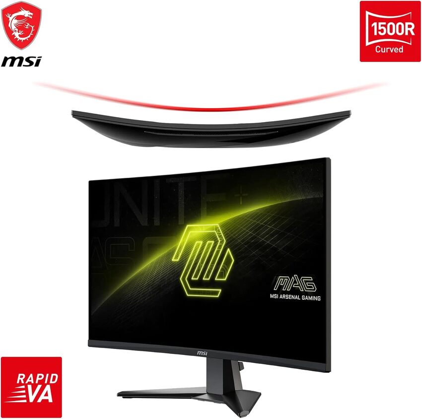 Monitor MSI MAG 27C6X 68,6 cm (27″) FHD VA LED 240 Hz ukrivljen