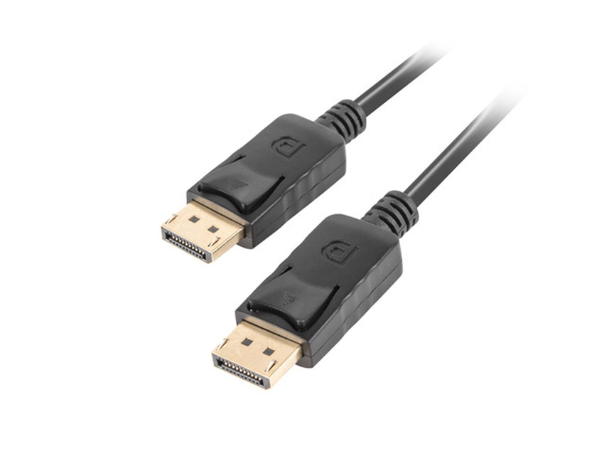 Kabel (DP) DisplayPort / DisplayPort 1.8m, Lanberg CA-DPDP-10CC-0018-BK