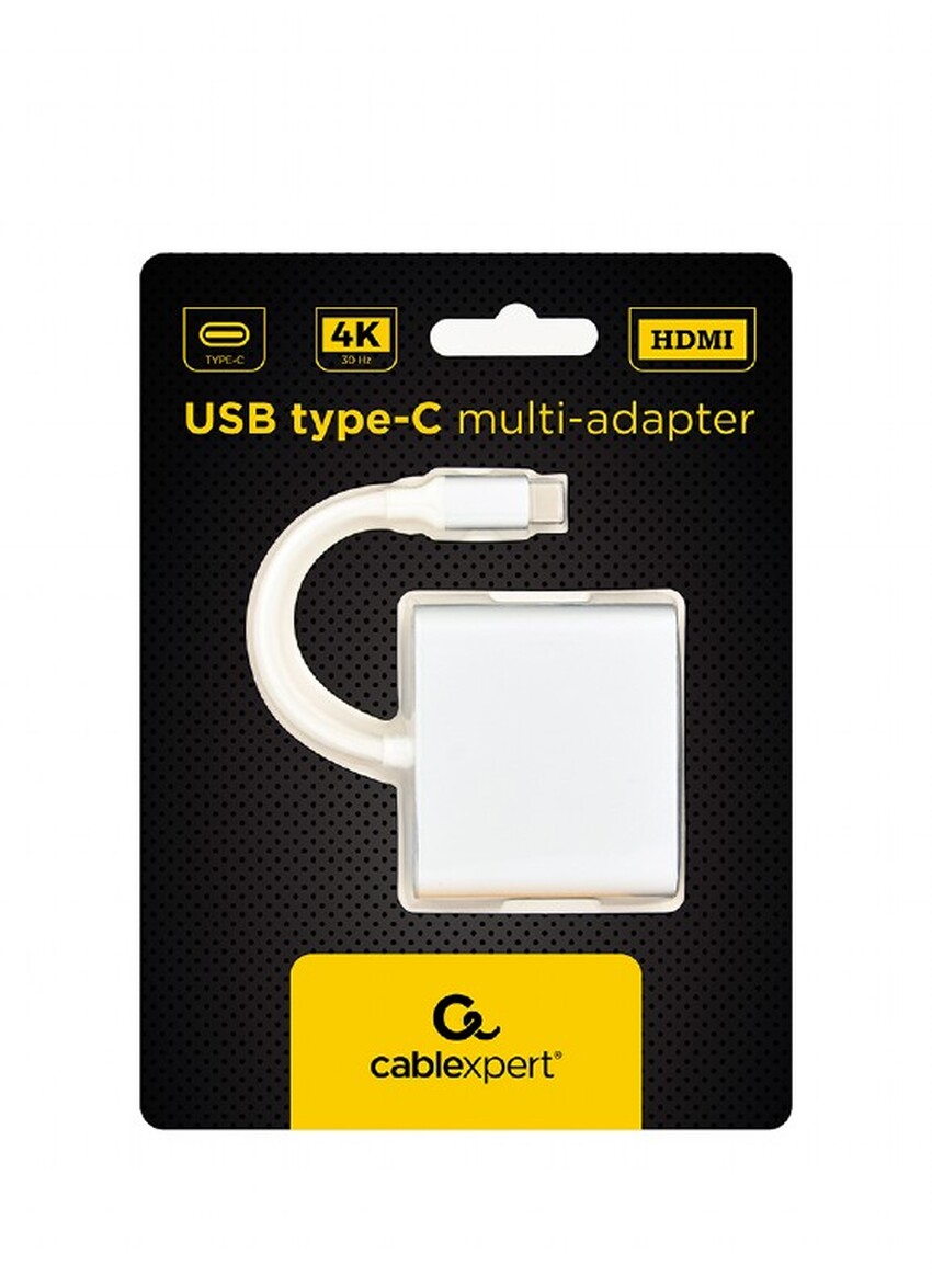 Adapter/mini dock USB-C na HDMI, USB-A 3.0, USB-C Cablexpert Gembird HDMIF-02-SV
