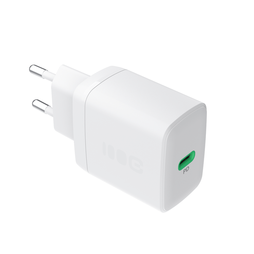 Greencell PowerSource Solo30 polnilec USB C weiß Power Adapter 30W napajalni kabel (CHARB-GC-30C-W)