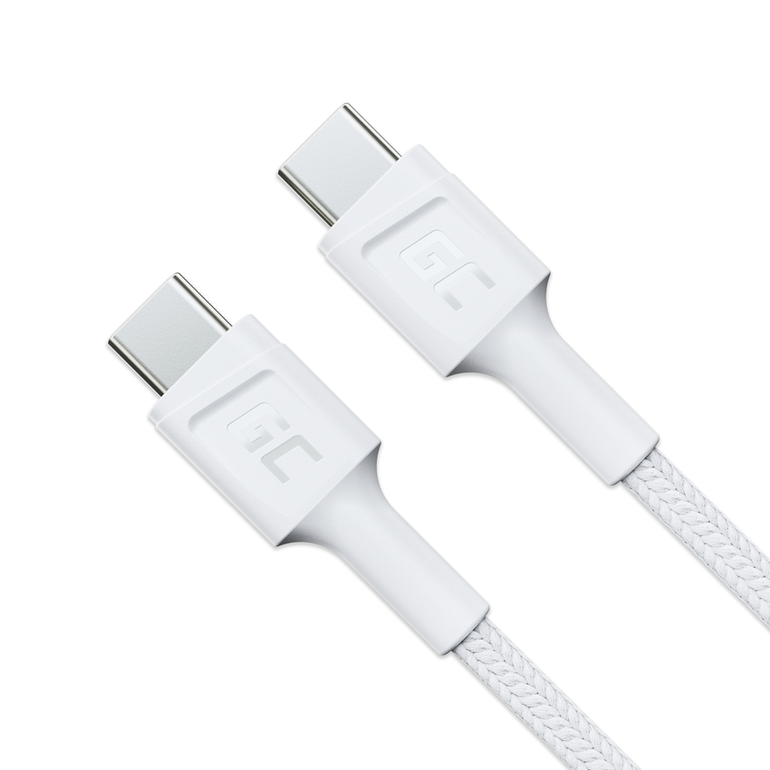 kabel bel USB-C Type C 30cm Green Cell PowerStream s hitrim polnjenjem napajalni kabel 60W, Ultra Charge, Quick Charge 3.0 (KABGC31W)