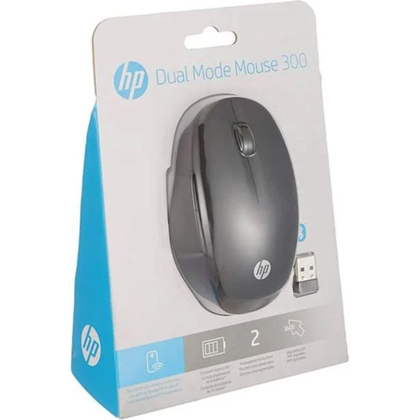 Miška brezžična HP 300 dual mode Bluetooth & RF WiFi