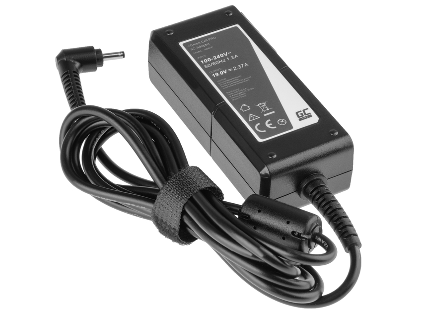 Green Cell PRO polnilec / AC Adapter 19V 2.37A 45W za Asus ZenBook UX21E UX31E, Acer Chromebook 11 CB3-111 13 CB5-311 (AD61P)