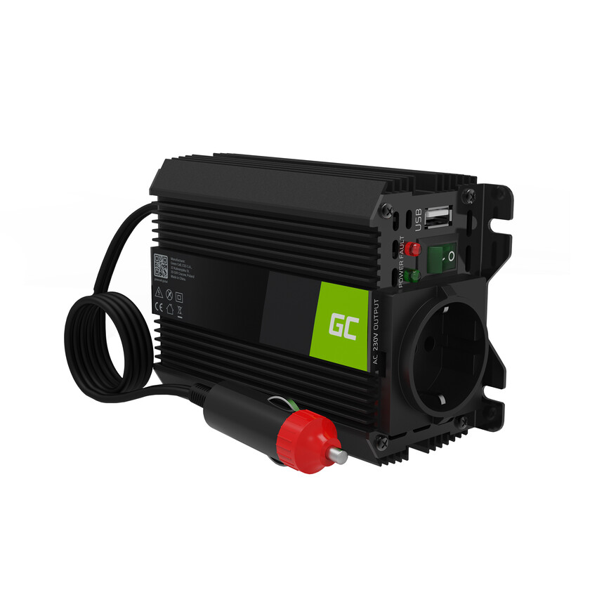 Green Cell Power Inverter PRO 12V to 230V 150W/300W Modified sine wave (INVGC06)