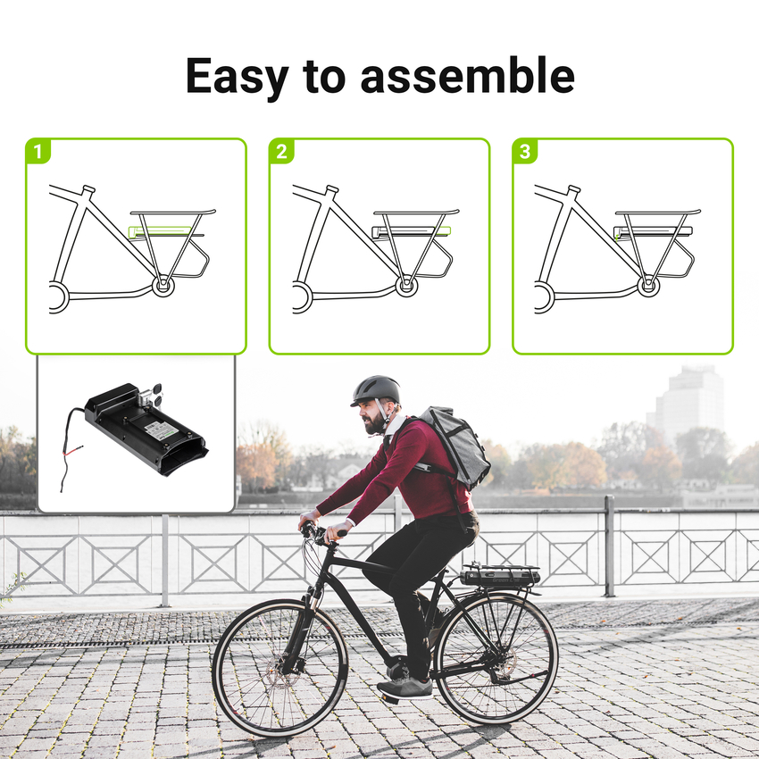 Green Cell baterija 12Ah (432Wh) za električna kolesa E-Bikes 36V (EBIKE51STD)