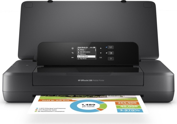 Brizgalni prenosni tiskalnik HP OfficeJet 202 Mobile